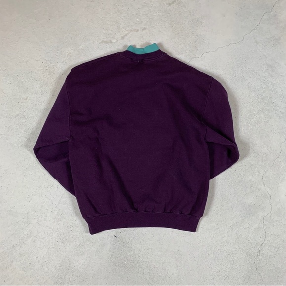 1991 WINE HARVEST MOCKNECK SWEATER - Picture 2 of 4